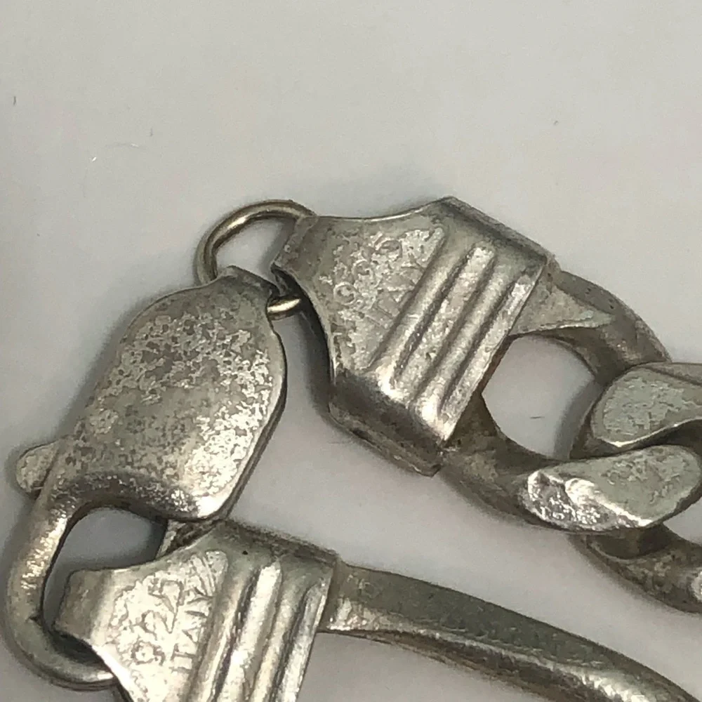 Sterling Silver Figaro Link Italy OTC  20 In Chain Necklace HEAVY 62g